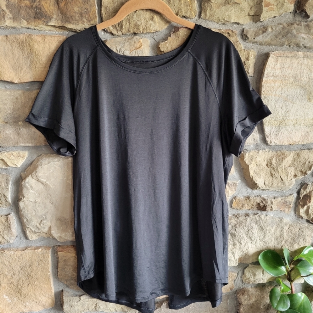 Lululemon Tied & True Tee Black 10